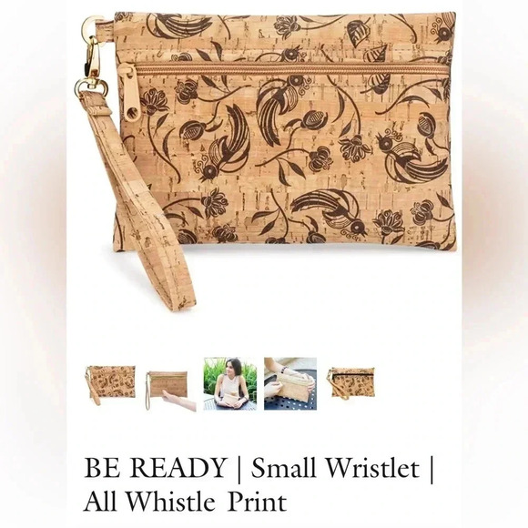 NWT natalie therése BE READY | Small Wristlet | All Whistle Print Zipper - Picture 4 of 11
